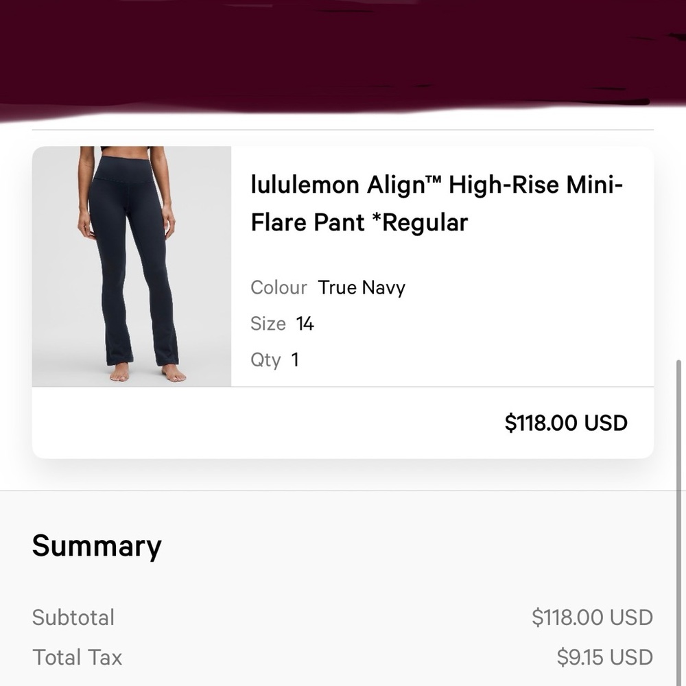 lululemon athletica True Navy High-Rise Mini-Flare Pants